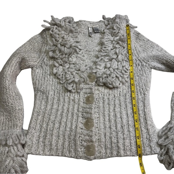 Twiggy White and Black Marled Sweater Jacket Outerwear Size Medium NEW - Picture 11 of 14